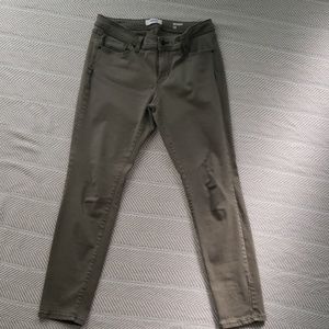 Sonoma Skinny stretch jeans,  olive